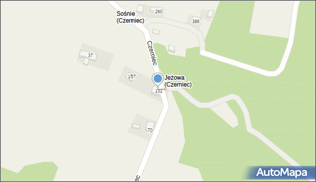 Czerniec, Czerniec, 131, mapa Czerniec