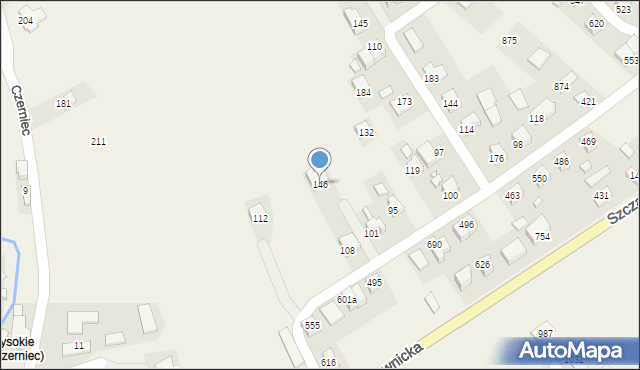 Czerniec, Czerniec, 146, mapa Czerniec