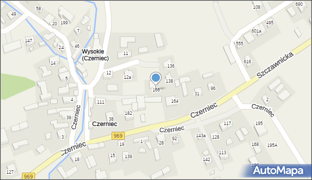 Czerniec, Czerniec, 166, mapa Czerniec