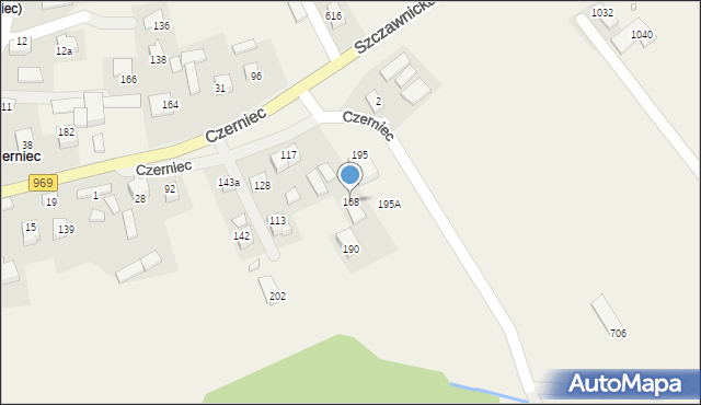 Czerniec, Czerniec, 168, mapa Czerniec