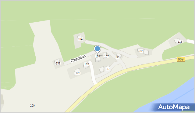 Czerniec, Czerniec, 169, mapa Czerniec