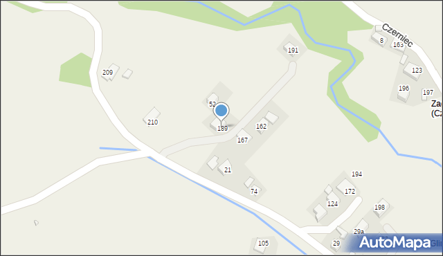 Czerniec, Czerniec, 189, mapa Czerniec