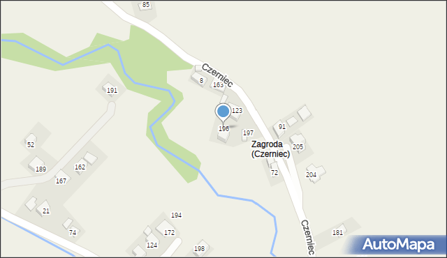 Czerniec, Czerniec, 196, mapa Czerniec