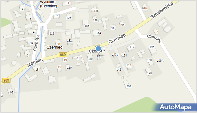 Czerniec, Czerniec, 92, mapa Czerniec