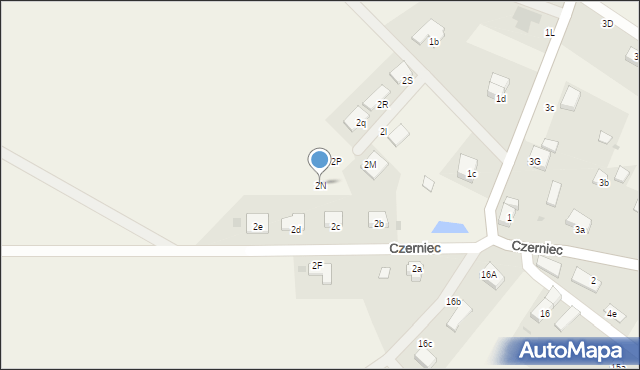 Czerniec, Czerniec, 2N, mapa Czerniec