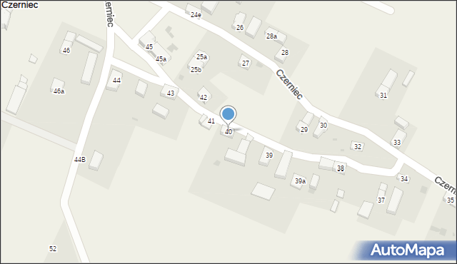 Czerniec, Czerniec, 40, mapa Czerniec