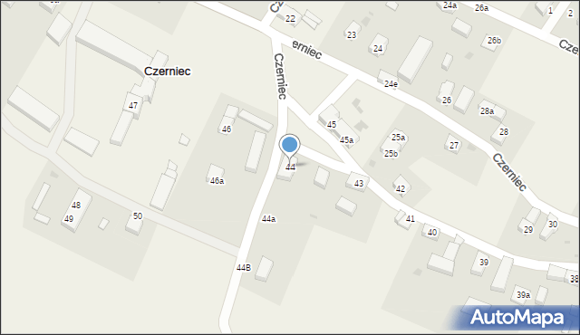 Czerniec, Czerniec, 44, mapa Czerniec