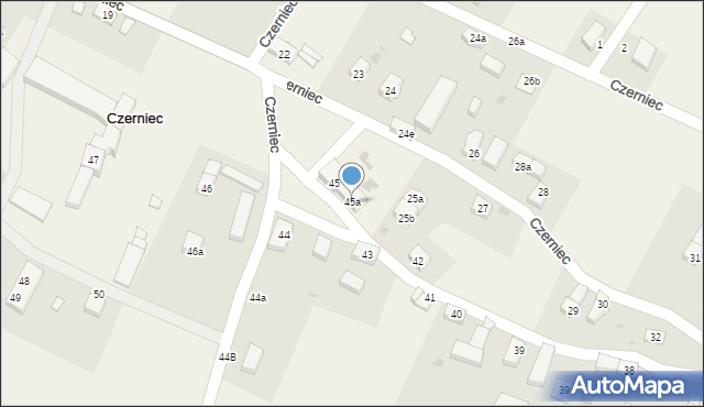 Czerniec, Czerniec, 45a, mapa Czerniec
