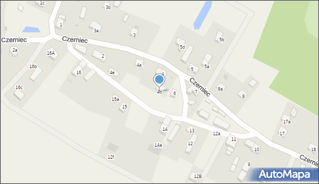 Czerniec, Czerniec, 4b, mapa Czerniec