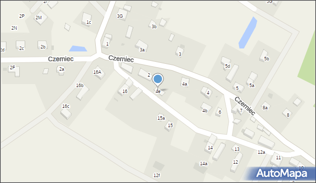 Czerniec, Czerniec, 4e, mapa Czerniec