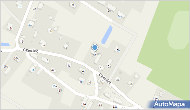 Czerniec, Czerniec, 5d, mapa Czerniec