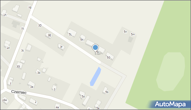 Czerniec, Czerniec, 5j, mapa Czerniec