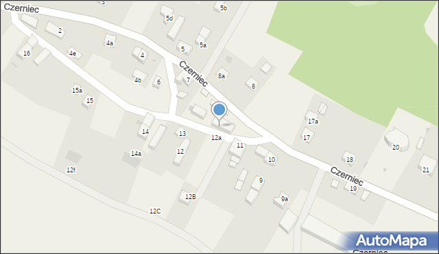 Czerniec, Czerniec, 7B, mapa Czerniec