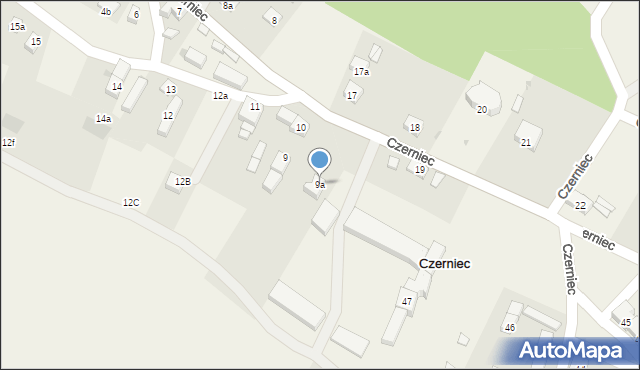 Czerniec, Czerniec, 9a, mapa Czerniec