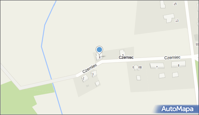 Czerniec, Czerniec, 4, mapa Czerniec