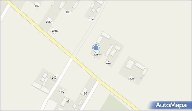 Czernięcin Poduchowny, Czernięcin Poduchowny, 103, mapa Czernięcin Poduchowny