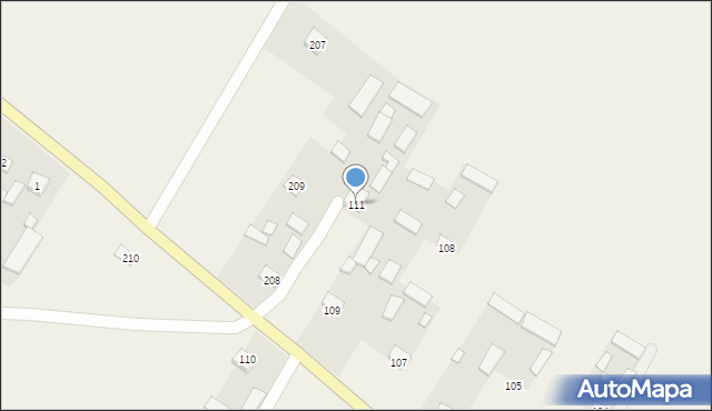 Czernięcin Poduchowny, Czernięcin Poduchowny, 111, mapa Czernięcin Poduchowny