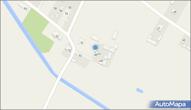 Czernięcin Poduchowny, Czernięcin Poduchowny, 49, mapa Czernięcin Poduchowny