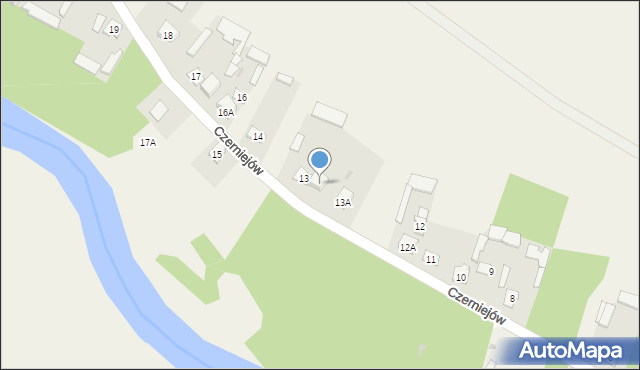 Czerniejów, Czerniejów, 13B, mapa Czerniejów