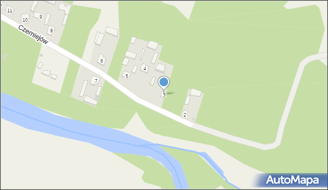 Czerniejów, Czerniejów, 3, mapa Czerniejów