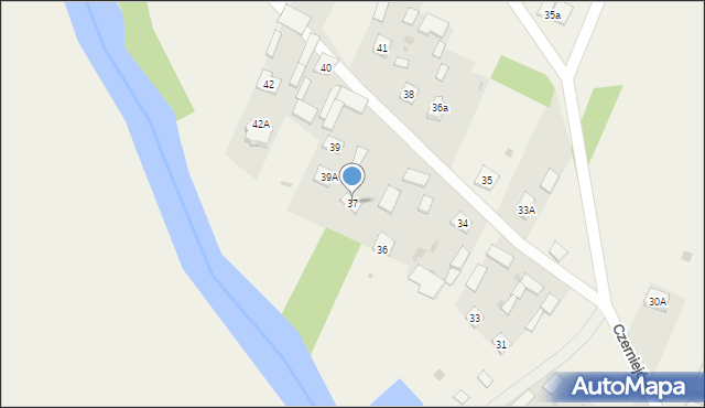 Czerniejów, Czerniejów, 37, mapa Czerniejów