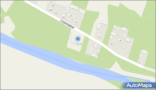 Czerniejów, Czerniejów, 7a, mapa Czerniejów