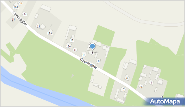 Czerniejów, Czerniejów, 9, mapa Czerniejów