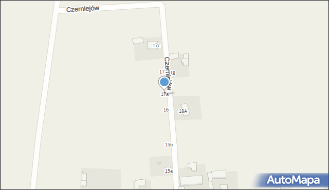 Czerniejów, Czerniejów, 17a, mapa Czerniejów