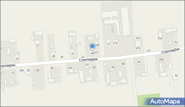 Czerniejów, Czerniejów, 44, mapa Czerniejów