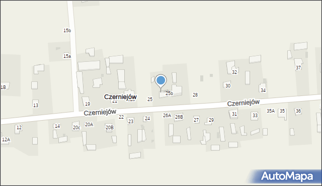 Czerniejów, Czerniejów, 50B, mapa Czerniejów