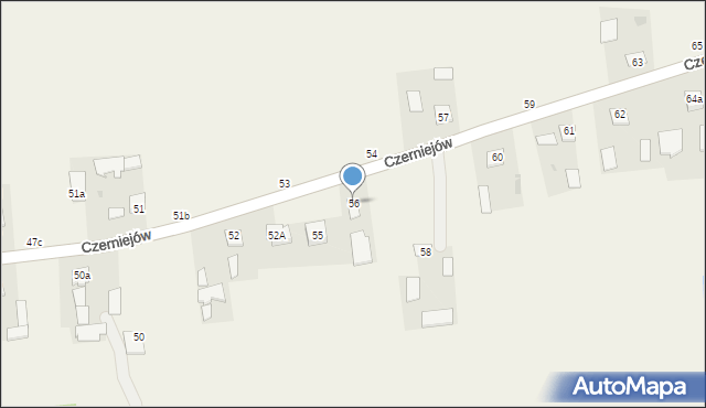 Czerniejów, Czerniejów, 56, mapa Czerniejów