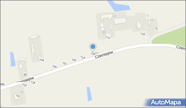 Czerniejów, Czerniejów, 71b, mapa Czerniejów