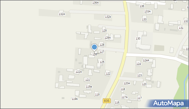 Czerniejów, Czerniejów, 126, mapa Czerniejów