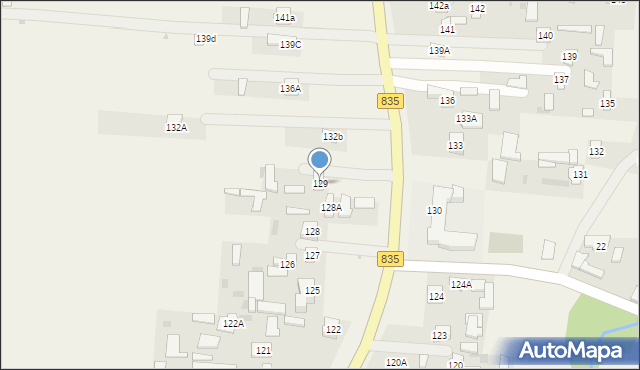 Czerniejów, Czerniejów, 129, mapa Czerniejów