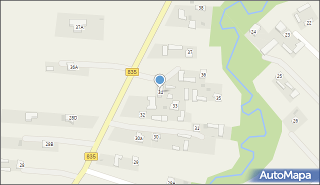 Czerniejów, Czerniejów, 34, mapa Czerniejów