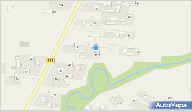 Czerniejów, Czerniejów, 43, mapa Czerniejów