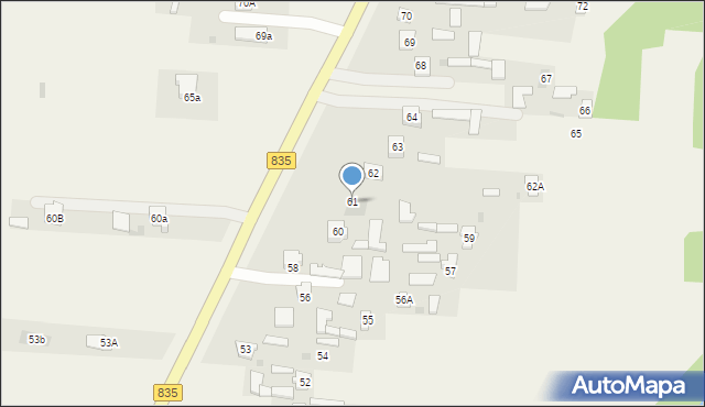 Czerniejów, Czerniejów, 61, mapa Czerniejów