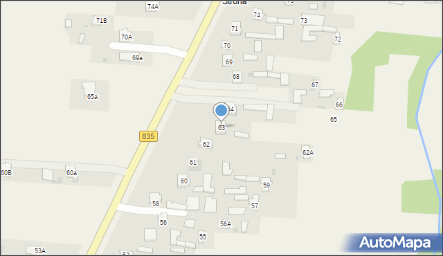 Czerniejów, Czerniejów, 63, mapa Czerniejów