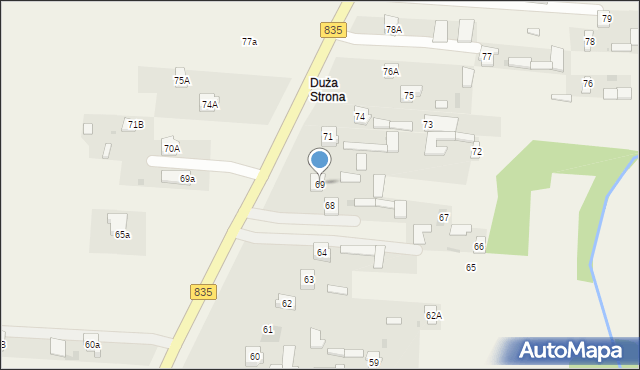 Czerniejów, Czerniejów, 69, mapa Czerniejów