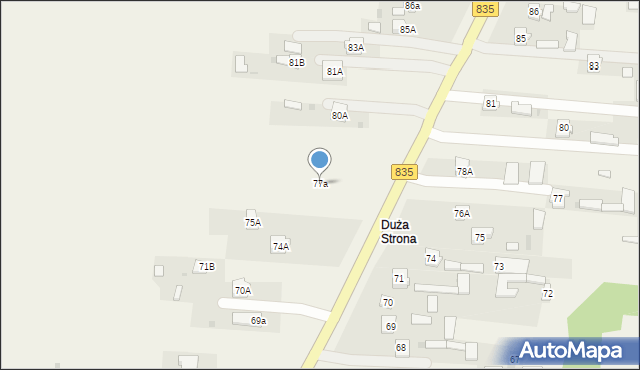 Czerniejów, Czerniejów, 77a, mapa Czerniejów