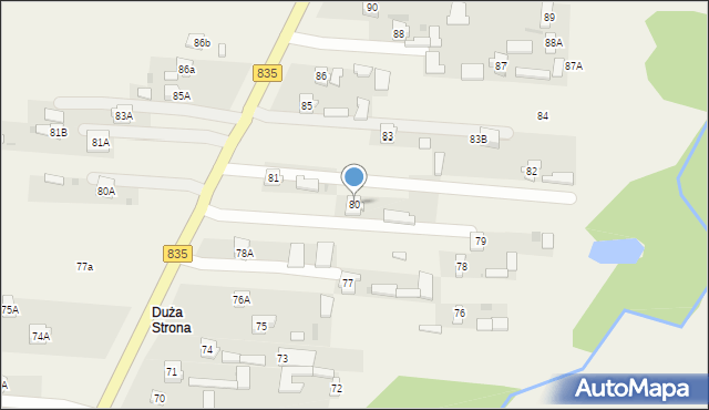 Czerniejów, Czerniejów, 80, mapa Czerniejów