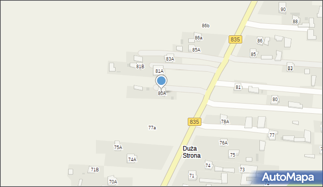 Czerniejów, Czerniejów, 80A, mapa Czerniejów