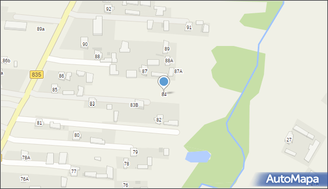 Czerniejów, Czerniejów, 84, mapa Czerniejów