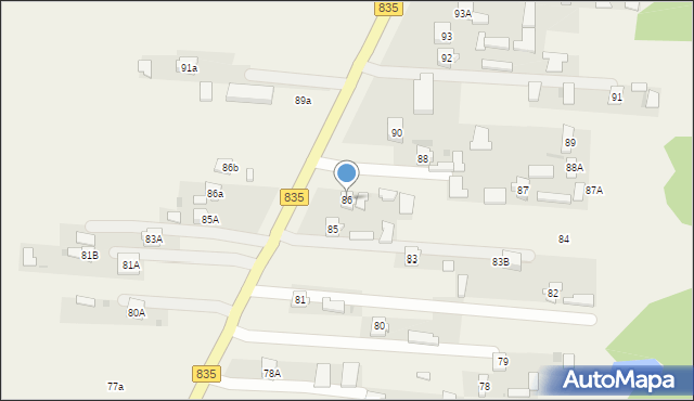 Czerniejów, Czerniejów, 86, mapa Czerniejów