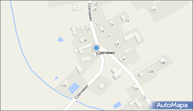 Czerniewo, Czerniewo, 1, mapa Czerniewo