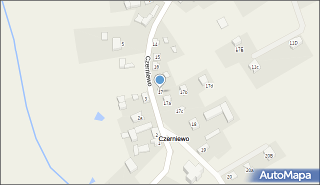 Czerniewo, Czerniewo, 17, mapa Czerniewo