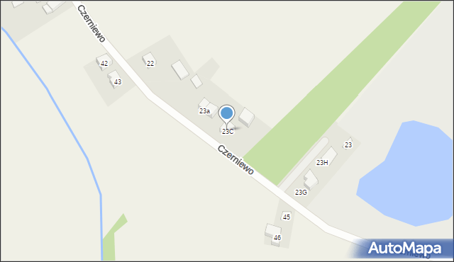 Czerniewo, Czerniewo, 23C, mapa Czerniewo