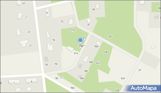 Czerniewo, Czerniewo, 57B, mapa Czerniewo