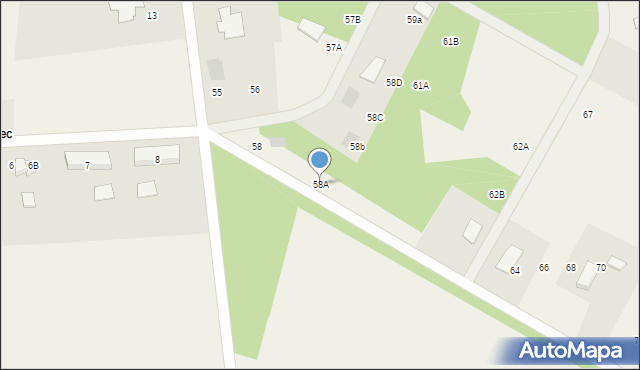 Czerniewo, Czerniewo, 58A, mapa Czerniewo