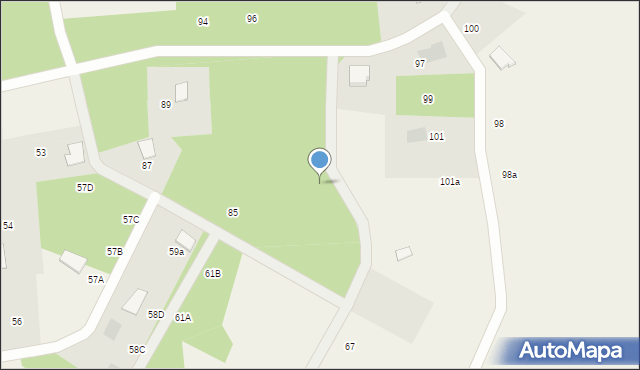 Czerniewo, Czerniewo, 93a, mapa Czerniewo